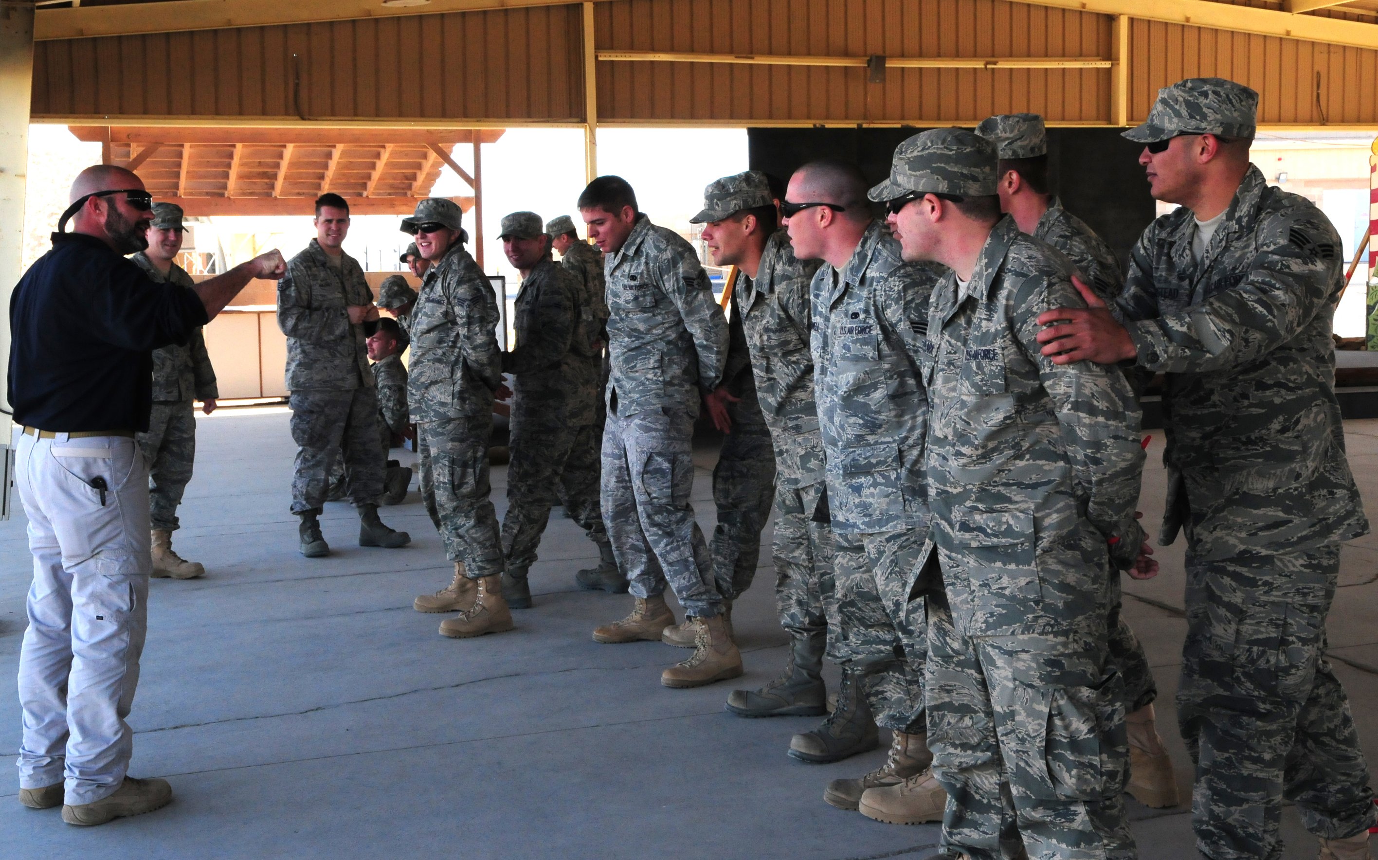 Jeff Jones training U.S. Air Force personnel (2010 Kuwait)