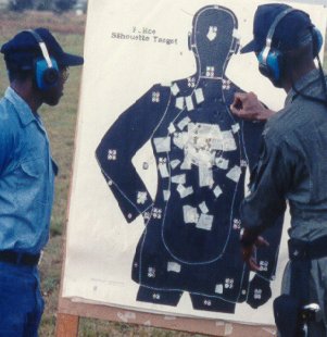 Tommy Cook (USN Ret.) conducting U.S. Navy Marksmanship Training (Hawaii)