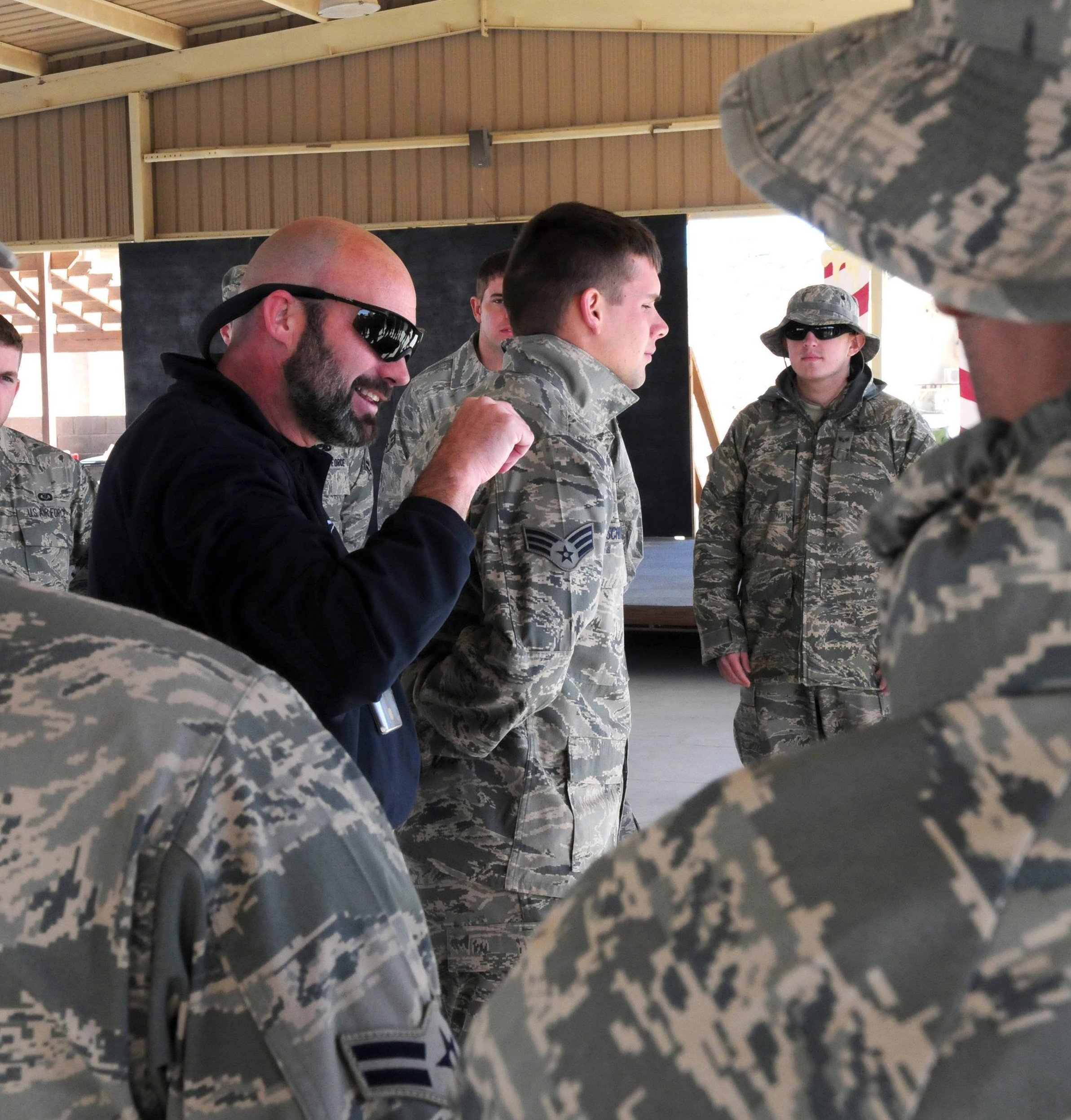 Jeff Jones training U.S. Air Force personnel (2010 Kuwait)